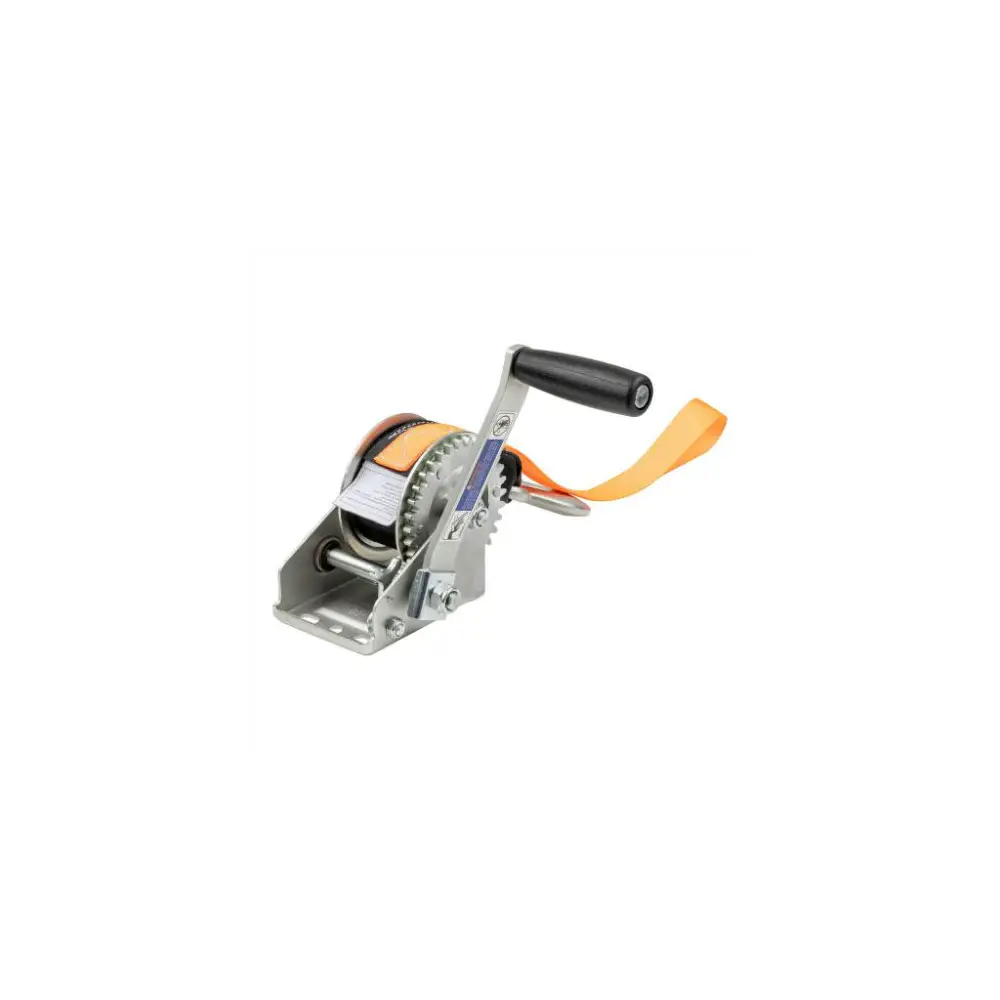 Hand Crank Winch - with 20' Strap & Bow Loop - CUR25002